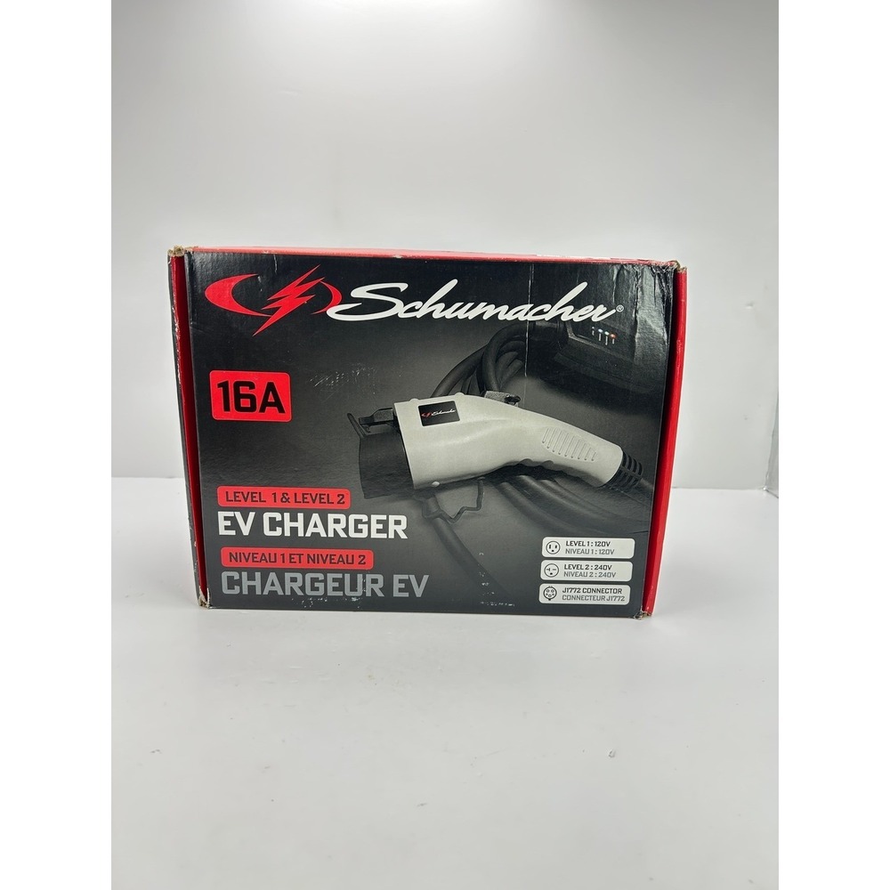 Schumacher EV‎ Charger Level 1 & 2 16A White  New